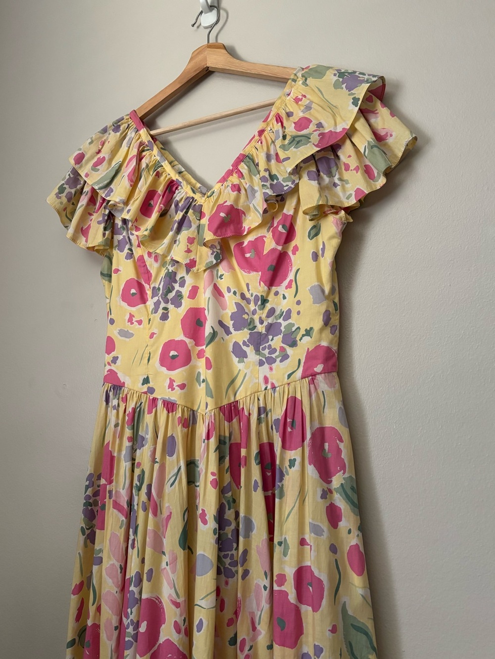 Laura Ashley Vintage Ruffled Midi Summer Dress - Picture 3 of 12